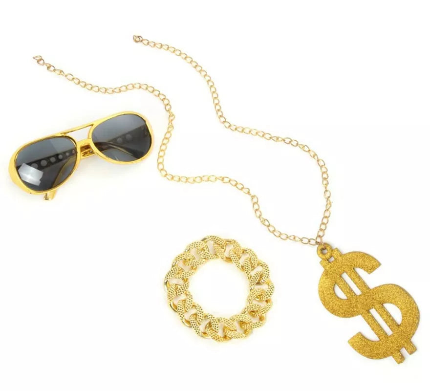 Translation missing: en.Kit de Rapero extravagante: Gafas, Collar y Pulsera
