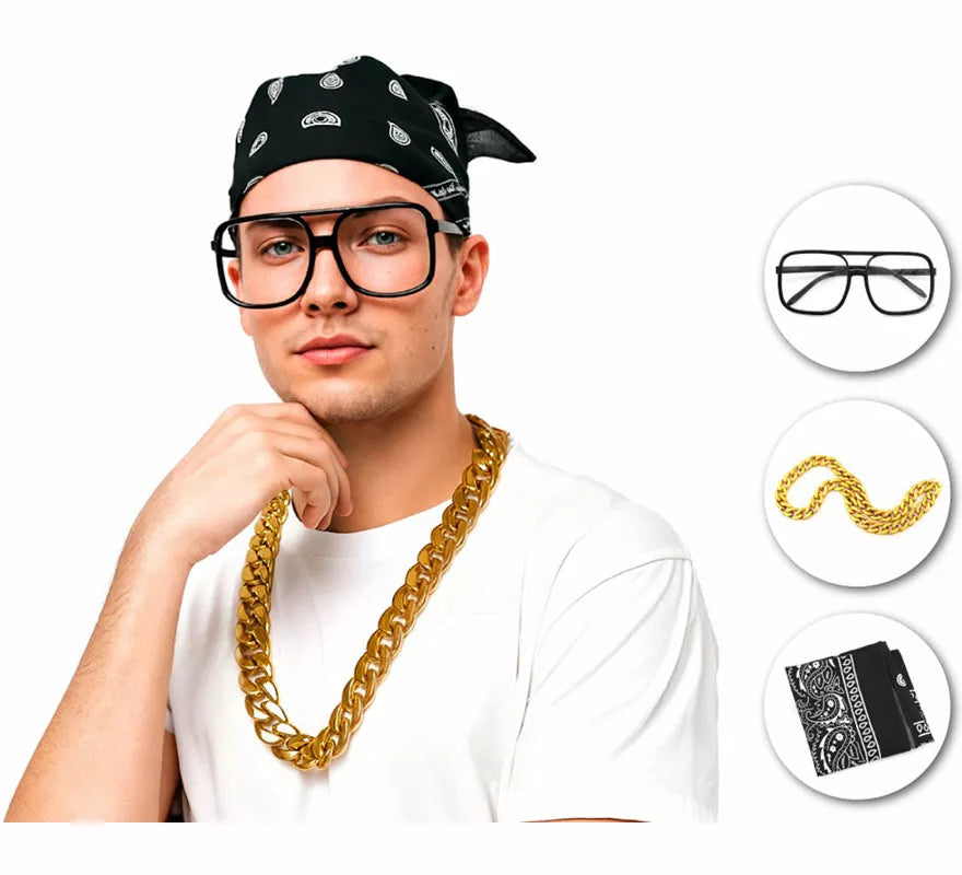 Translation missing: en.Kit de Rapero: Gafas, Collar y Pañuelo