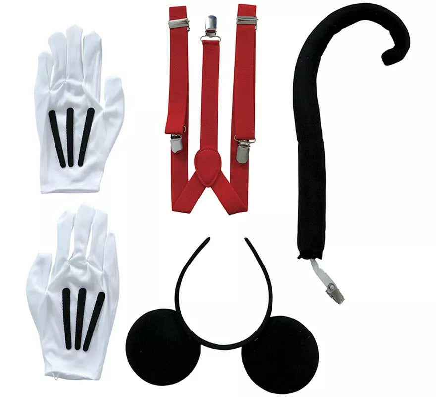 Translation missing: en.Kit de Ratón adulto: Diadema, Guantes, Cola y Tirantes