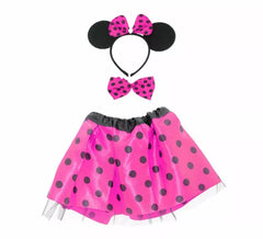 Mouse Kit: Headband, Bow Tie and Tutu in assorted colours