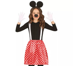 Children's Mouse Kit: Headband, Nose and Skirt with suspenders