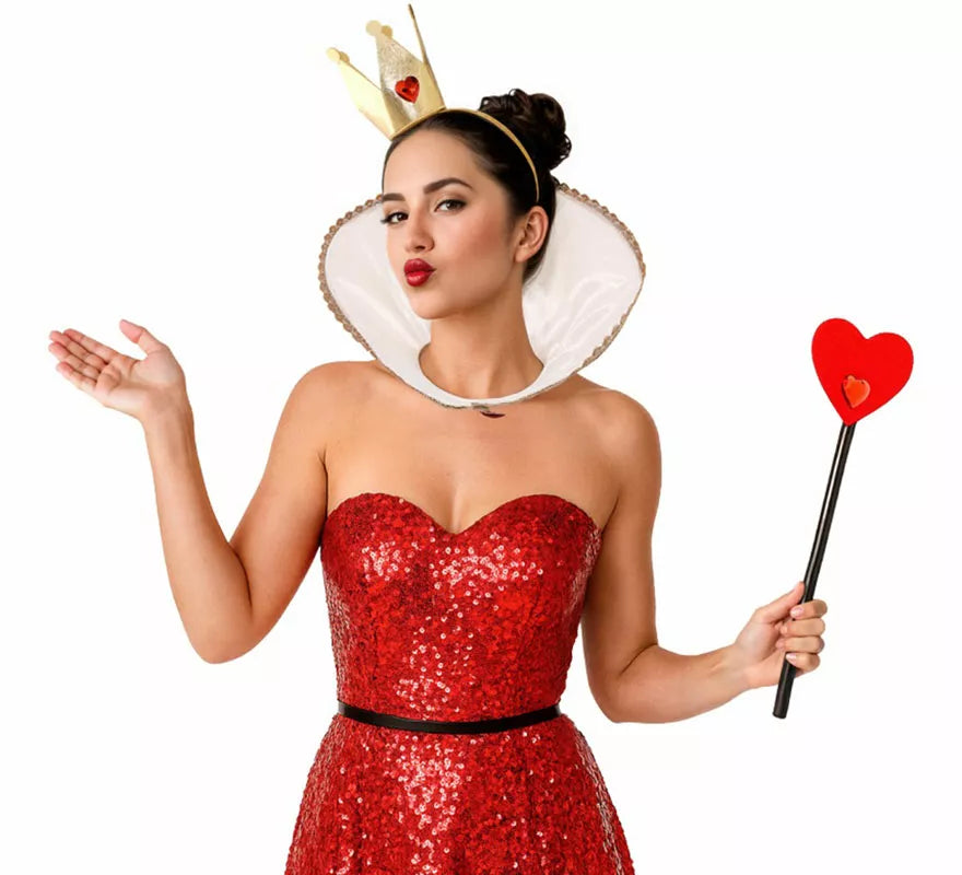 Translation missing: en.Kit de Reina de Corazones: Diadema, Barita y Cuello