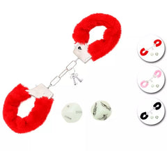 Adult Sado Kit: Plush Handcuffs and Dice