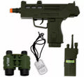 Kit de Soldado: Fusil, Chapa, Prismáticos y Walkie de plástico
