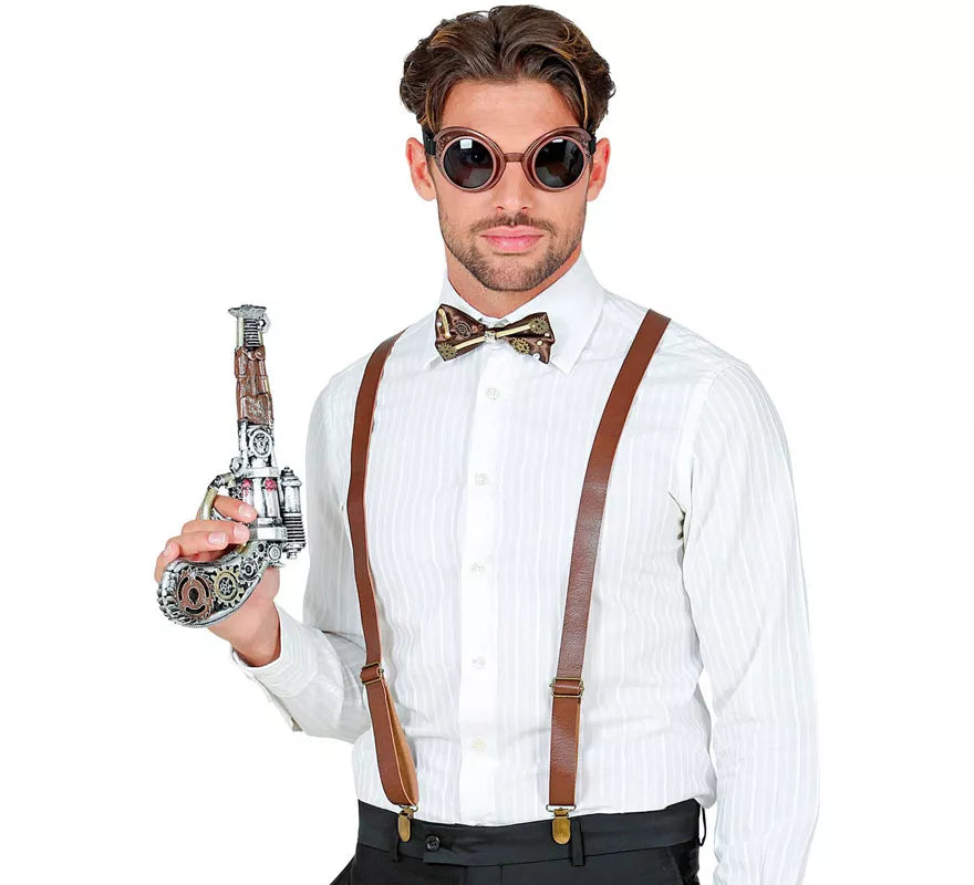 Kit de Steampunk: Gafas, Tirantes y Corbatín