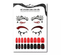 Kit de Sticker Facial adulto: Contorno de ojos y uñas araña