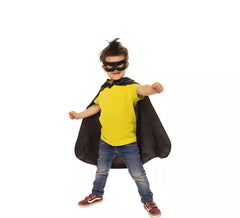 Children's Black Superhero Kit: Cape and Mask