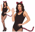 Kit de Tigre fucsia adulto: Diadema, pajarita y cola