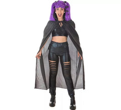 Adult Purple Vampire Kit: Cape and Wig