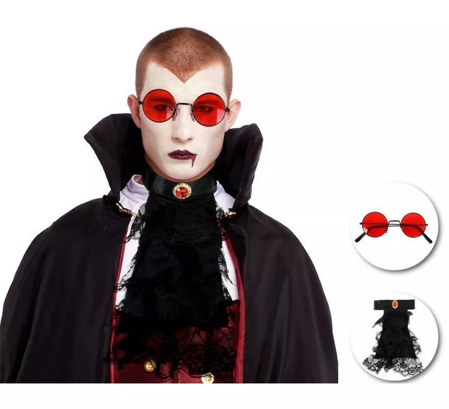 Translation missing: en.Kit de Vampiro Gótico adulto: Gafas y cuello