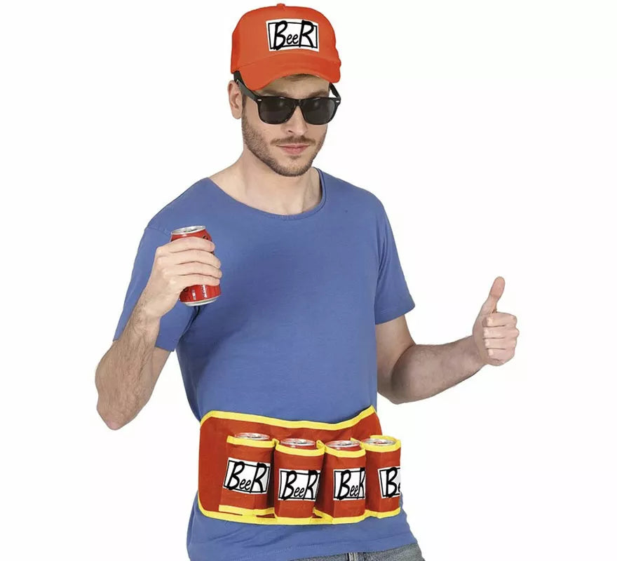 Kit Fiesta de la Cerveza: Gorra y Cinturón Porta Cervezas