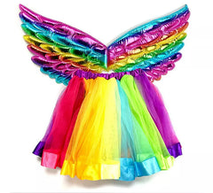 Children's Rainbow Fairy Kit: Tutu and Wings