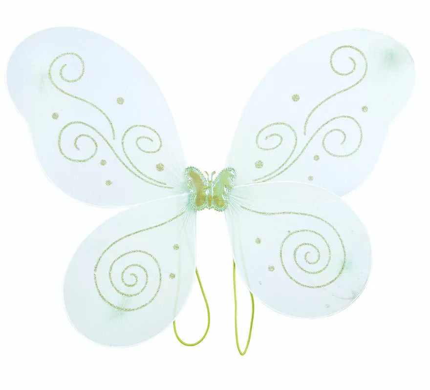 Translation missing: en.Kit Hada Mariposa Verde: Diadema, Varita y Alas de 35x40 cm