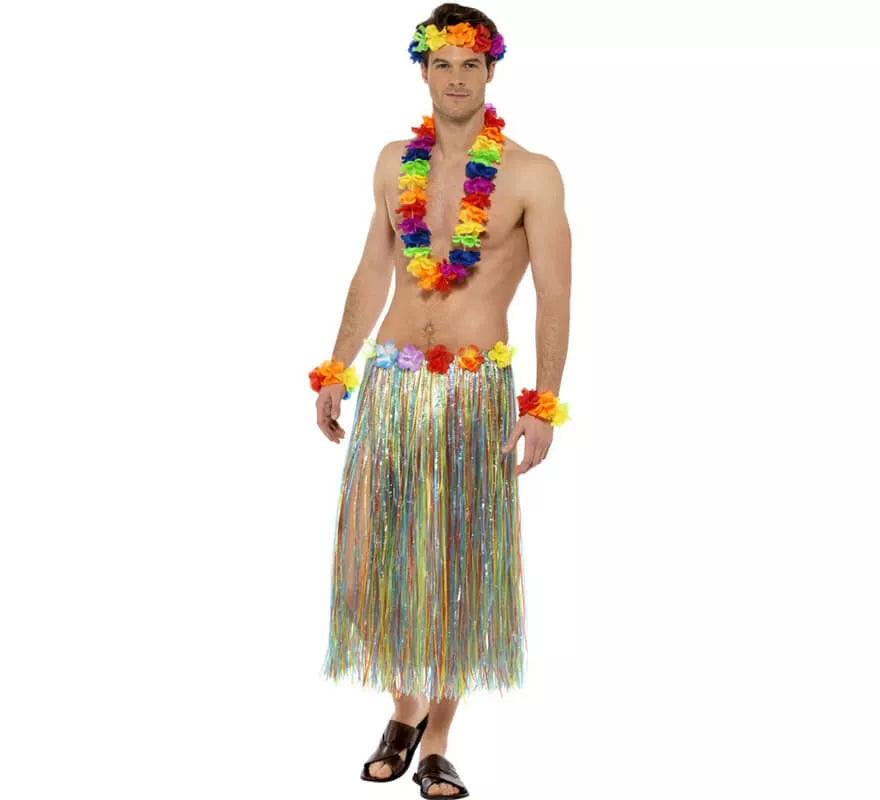 Translation missing: en.Kit Hawaiano Arco iris: Collar, Diadema y Muñequera