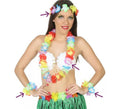 Kit Hawaiano: Collar, Pulseras y Corona