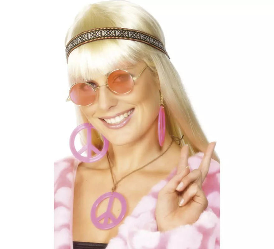 Translation missing: en.Kit Hippy Mujer: Cinta para Pelo, Gafas, Collar y Pendientes
