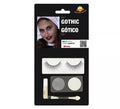 Kit Maquillaje: Plata y Blanco, Pestañas, Pegamento, Pincel