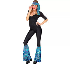 Adult blue mandala 60s Fashion Kit: Band and Legwarmers