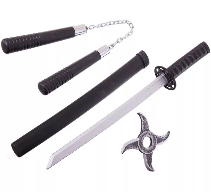 Translation missing: en.Kit Ninja: Estrella, Nunchaku y Espada de 55 cm