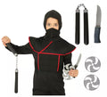 Kit Ninja: Nunchaku, Cuchillo y 2 Estrellas