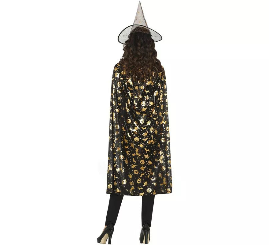 Translation missing: en.Kit o Disfraz de Bruja: Gorro y Capa 110 cm