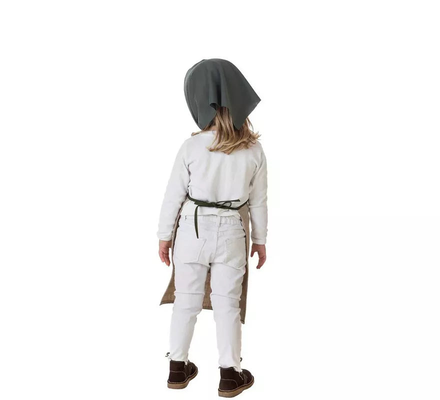 Kit o Disfraz de Castañera Beige Hojas-Castaña para niña