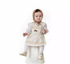 Cotton Daria Chestnut Seller Kit or Costume for Baby: Apron and Scarf