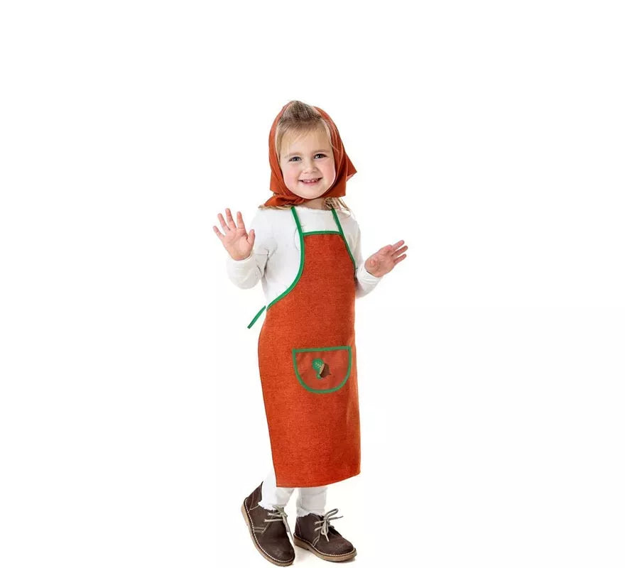 Translation missing: en.Kit o Disfraz de Castañera Teja Hojas Verdes para niña