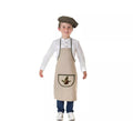 Kit o Disfraz de Castañero Beige Hojas-Castaña para niño