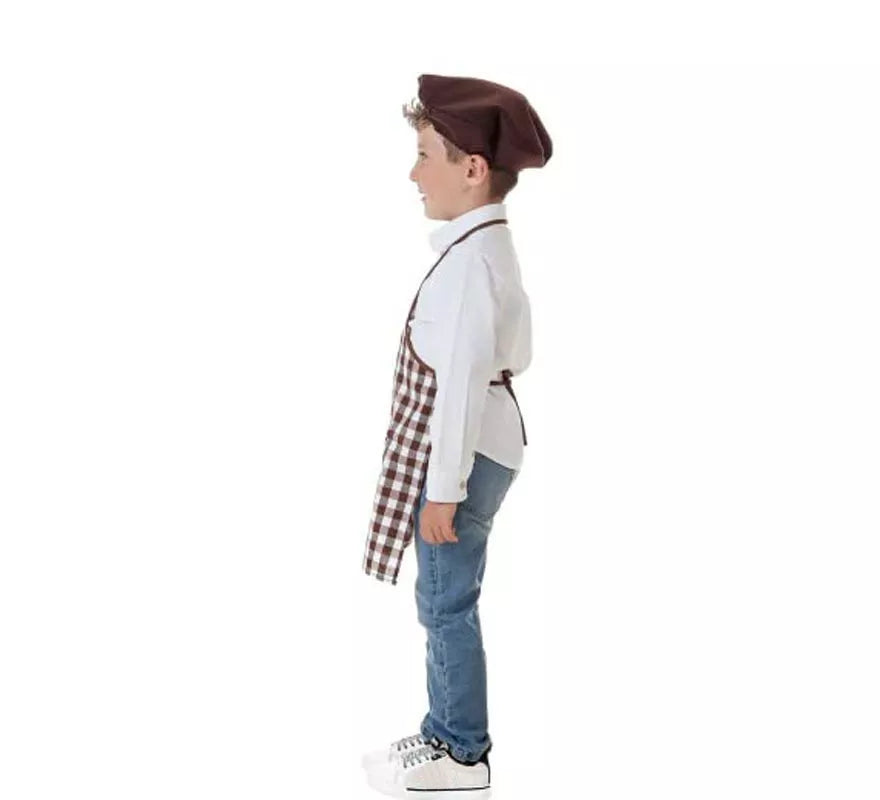 Translation missing: en.Kit o Disfraz de Castañero Efrén para niño: Delantal y Boina