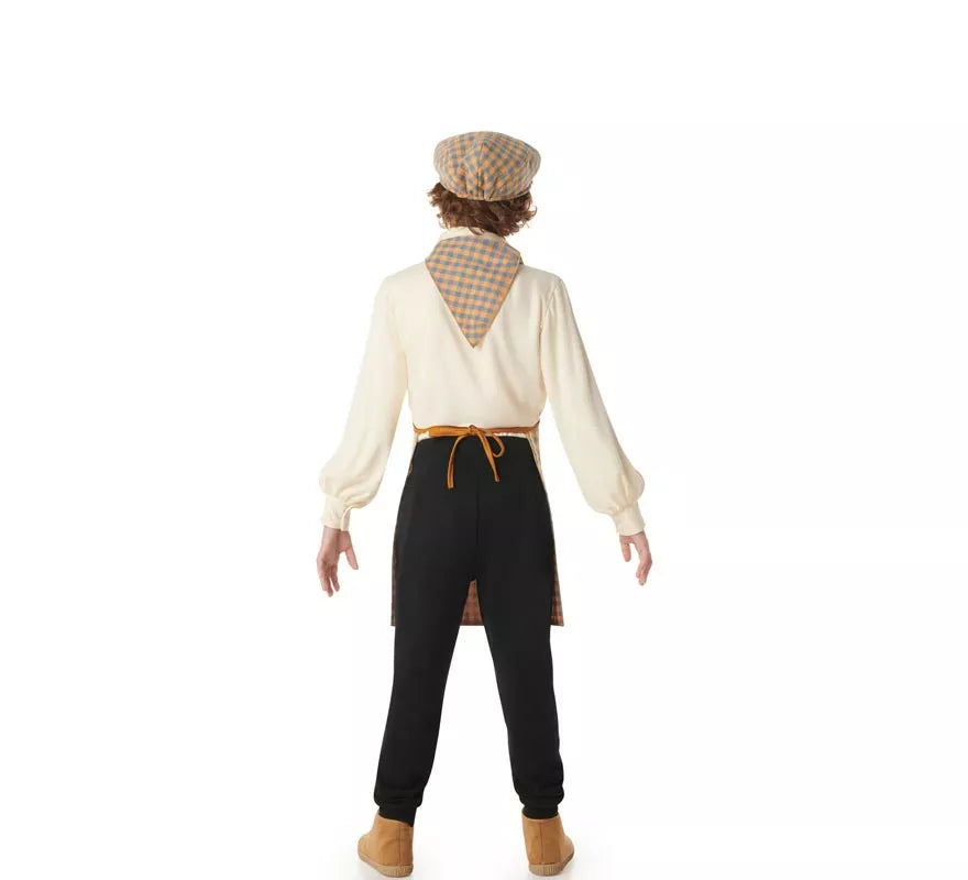 Translation missing: en.Kit o Disfraz de Castañero para niños: Gorra, Delantal y Pañuelo
