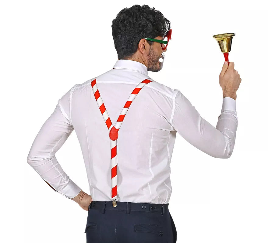 Kit Papá Noel: Gafas con Barba y Gorrito, Tirantes y Pajarita