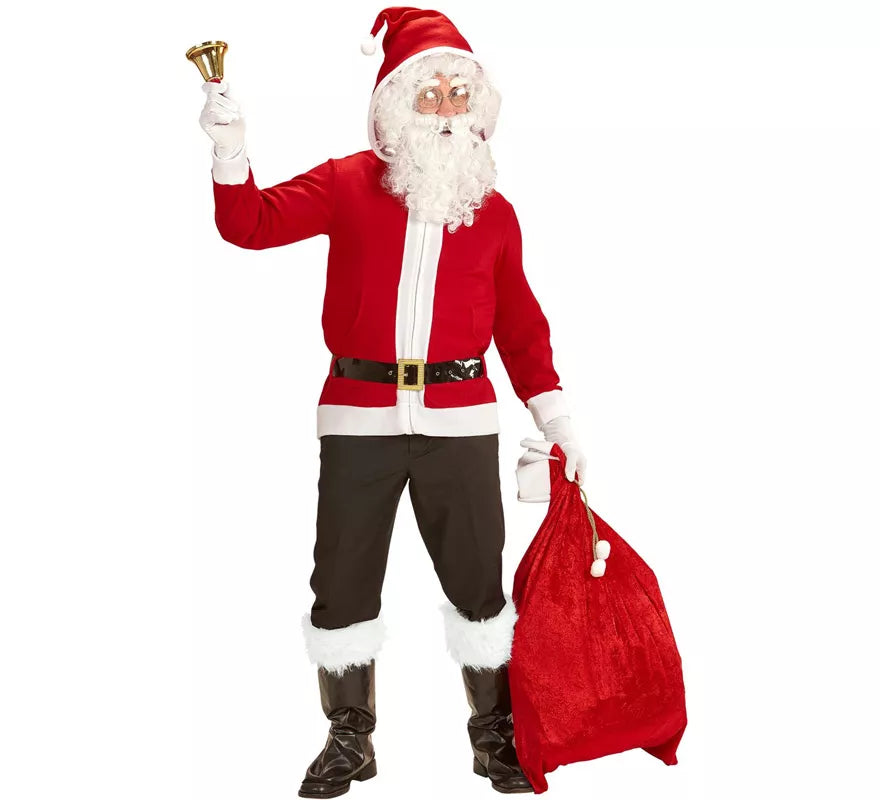Kit Papá Noel para hombre: Sudadera con Capucha y Cinturón
