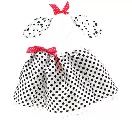 Kit Perro Dálmata Infantil: Diadema y Tutú