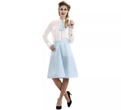 Kit Pin-Up Azul para mujer: Falda y Corbata