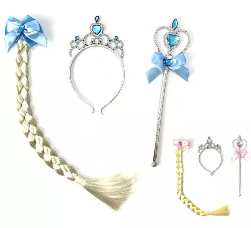 Translation missing: en.Kit Princesa Infantil 2 colores surtidos: Diadema, Varita y Trenza