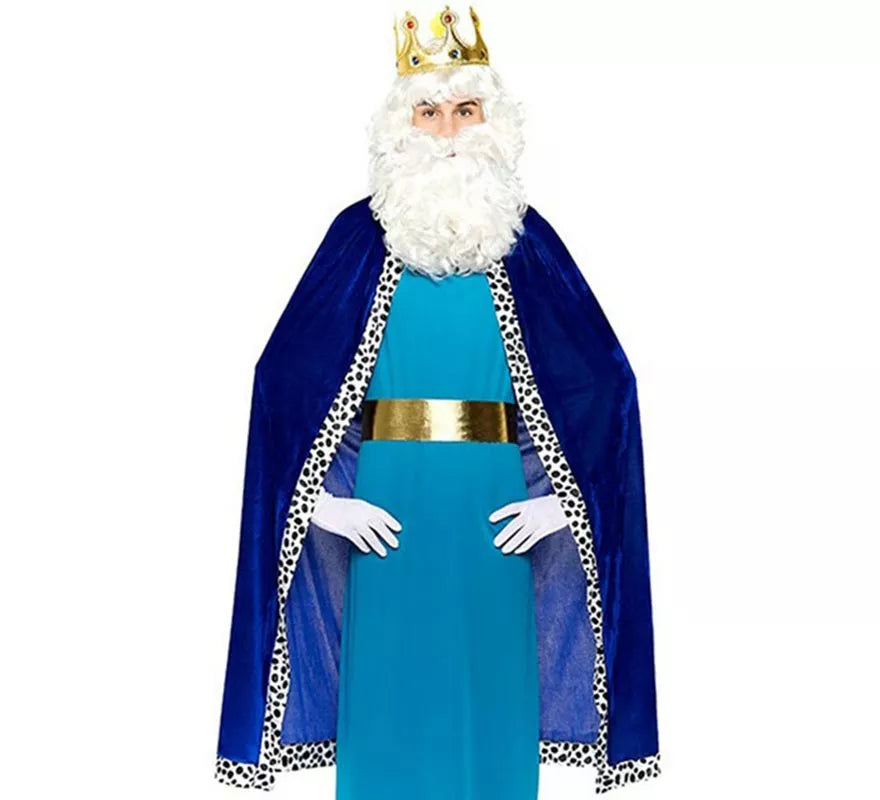 Translation missing: en.Kit Rey Mago azul adulto: Capa y Corona
