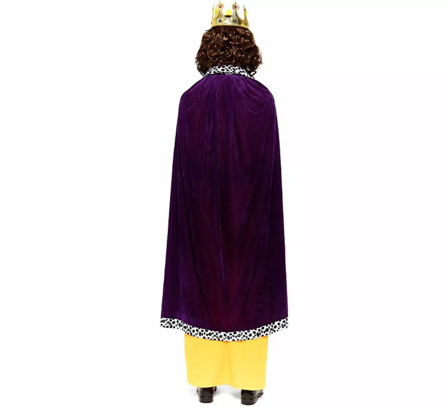 Kit Rey Mago morado adulto: Capa y Corona