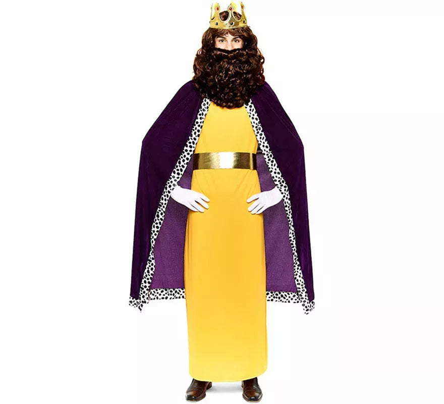 Translation missing: en.Kit Rey Mago morado adulto: Capa y Corona