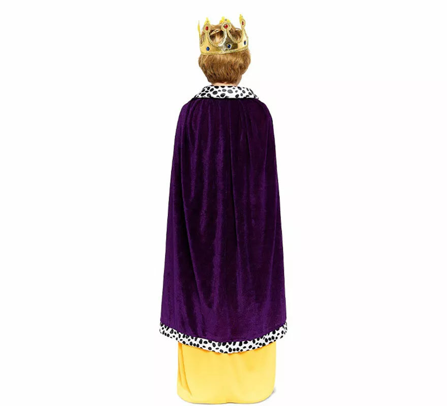 Translation missing: en.Kit Rey Mago morado Infantil: Capa y Corona
