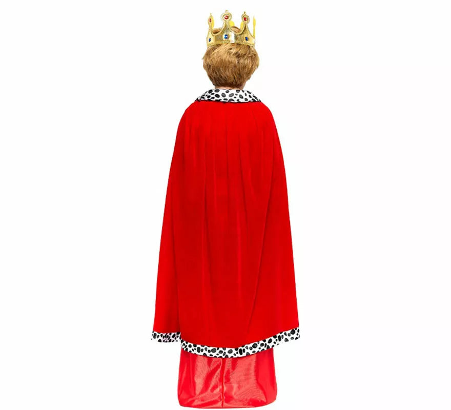Kit Rey Mago rojo Infantil: Capa y Corona