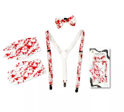 Kit Sangre: Tirantes, Pajarita y Guantes