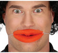 Labios Grotescos rojos de Látex