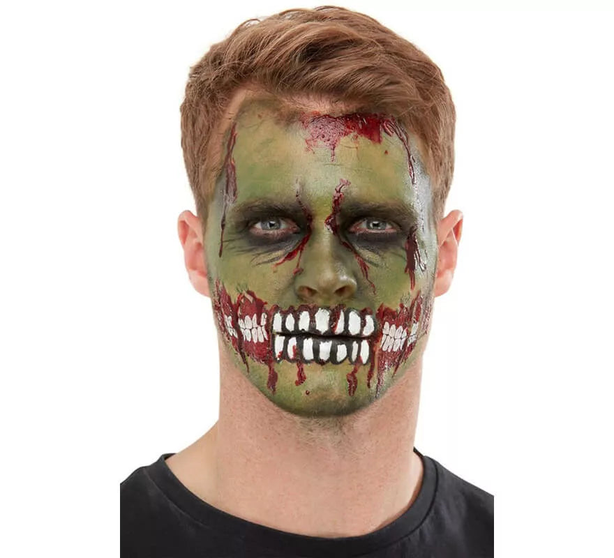 Lamina de maquillaje de Zombi Verde