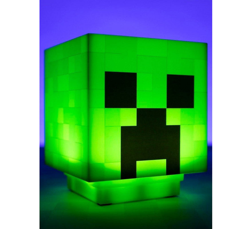 Lámpara Minecraft Creeper