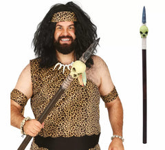 Indigenous Spear with Skull 120 cm