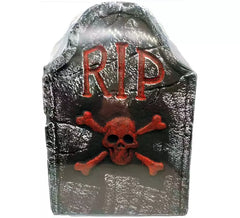 Foam Skull Tombstone RIP 37x2.50x55 cm