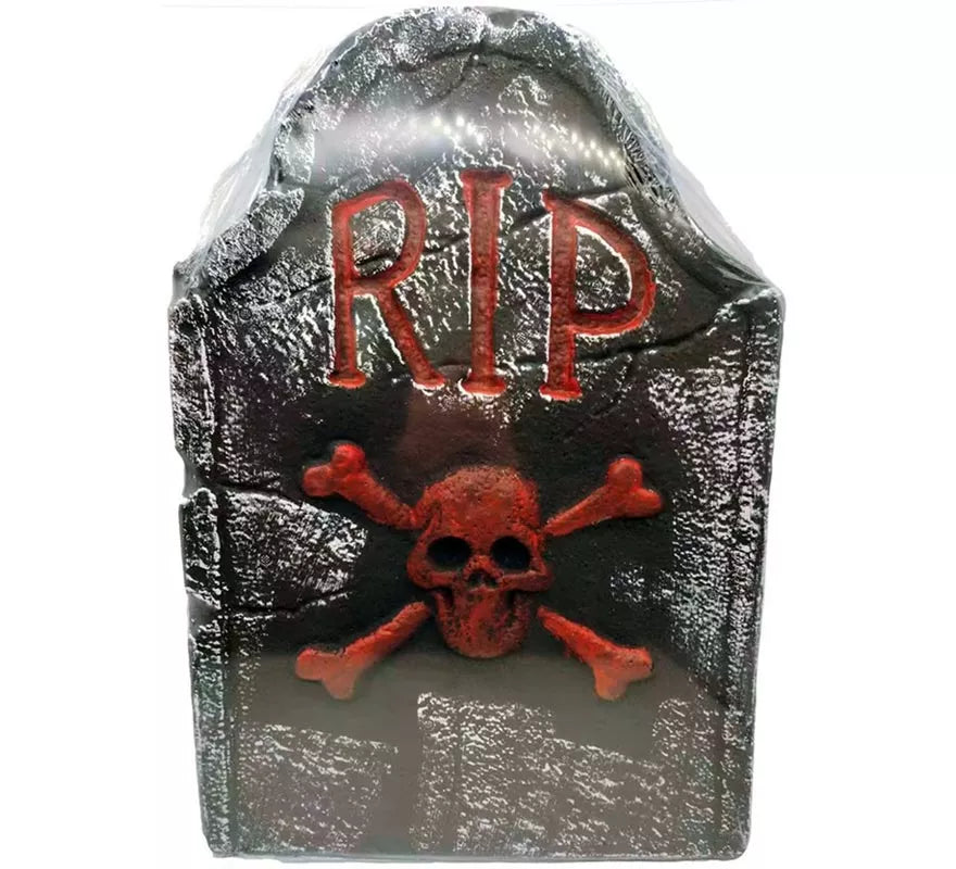 Translation missing: en.Lápida Calavera de Foam RIP de 37x2,50x55 cm