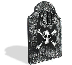 Dark Skull Tombstone made of RIP foam 37x54 cm