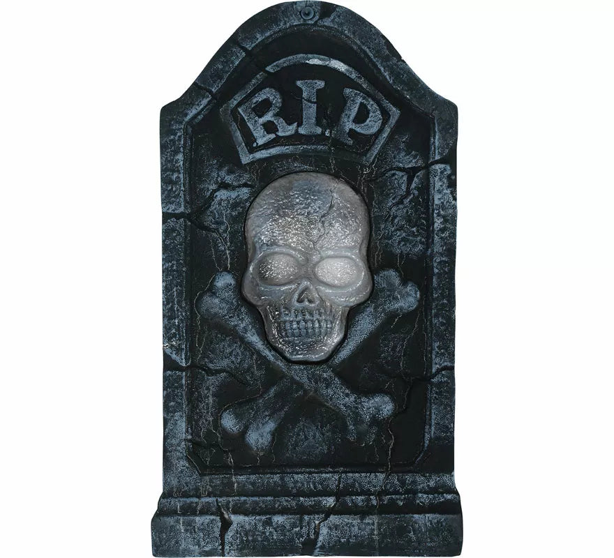 Translation missing: en.Lápida Calavera Pirata con Luz y Sonido de 90x50 cm